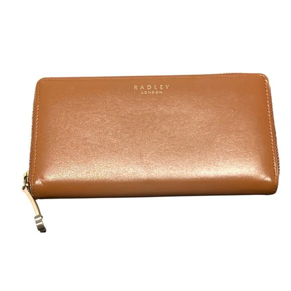 EUC - Radley London Liverpool Street Tan Leather wallet - Picture 1 of 11